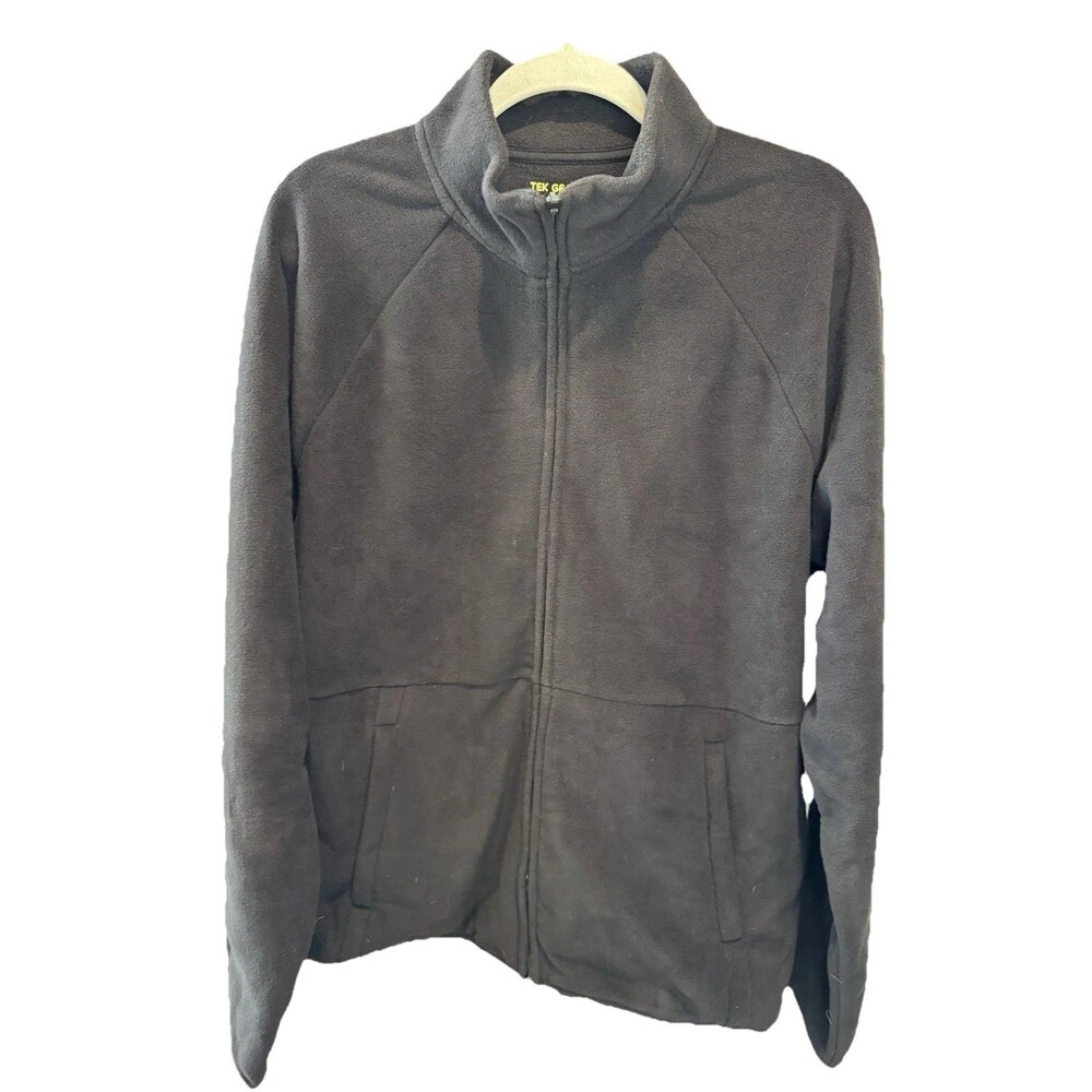 Tek Gear Jacket Black Size L Micro Fleece Full-Zip  Top New Men's